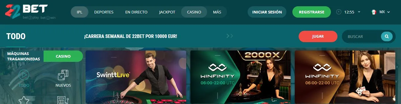 22bet casino